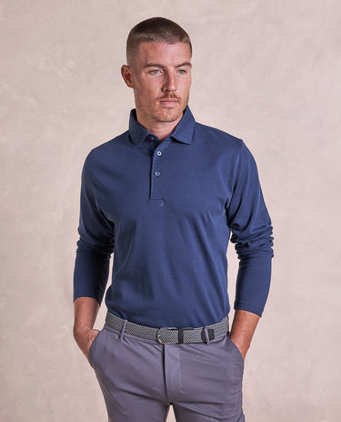 The Luxe Supima - LS Polo - Navy