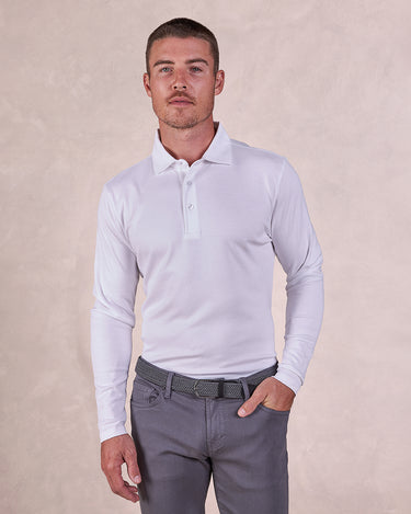 The Luxe Supima - LS Polo - White