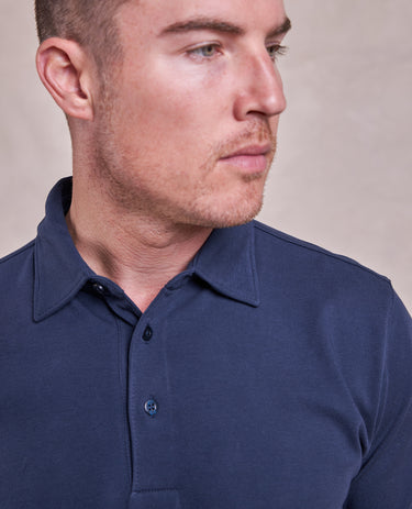 The Luxe Supima - SS Polo - Navy